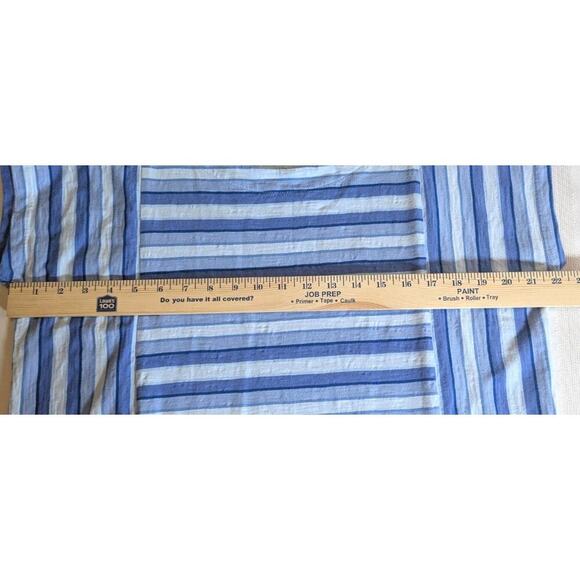 Land's End Women's Blue Slub Wedge Short Sleeve T-shirt Size M - Picture 7 of 7